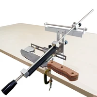 long knife blade knife sharpener grinding system 360 degree flip clip with 4pcs diamond whetstone