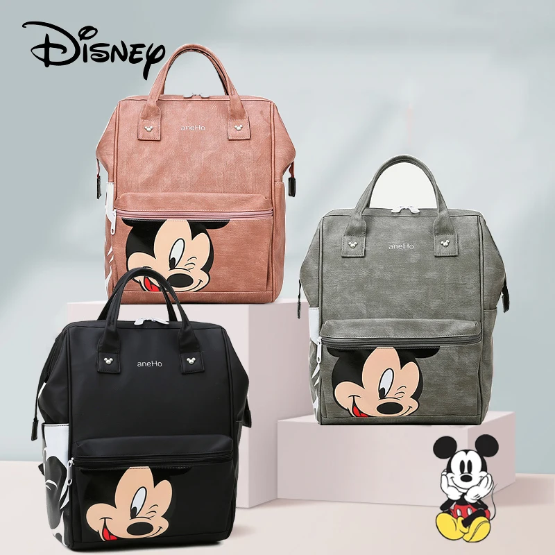 

Disney Mickey USB Diaper Bag Fashion Mummy Maternity Nappy Bag Large Capacity Baby Bags for Mom Multifunctional Wet Bag Nappy