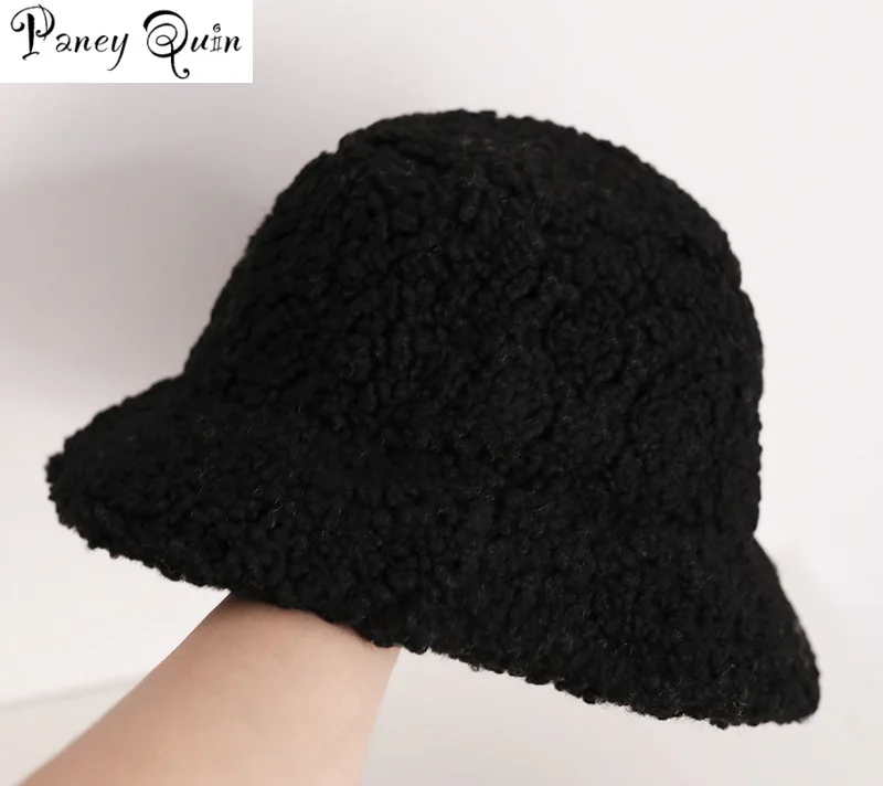 Зимняя Панама из искусственного меха для женщин и девочек модная однотонная