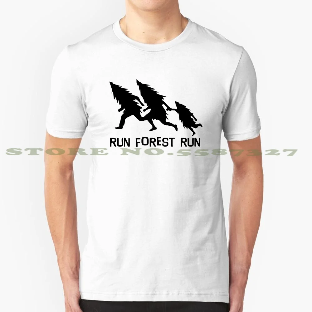 Черно белая футболка Run Forest для мужчин и женщин забавная Веселая смешная шуточная