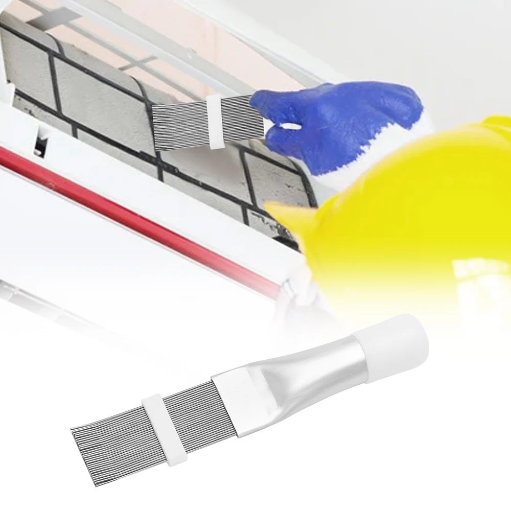 

Cleaning Washing Tool Air Conditioner Fin Repair Coil Comb A/c Hvac Condenser Radiator Universal Stainless Steel Folding Brush