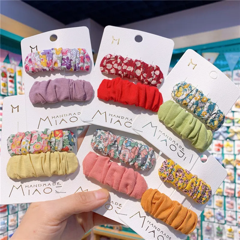 Заколки для волос в Корейском стиле девочек простые и милые цветные зажимы с