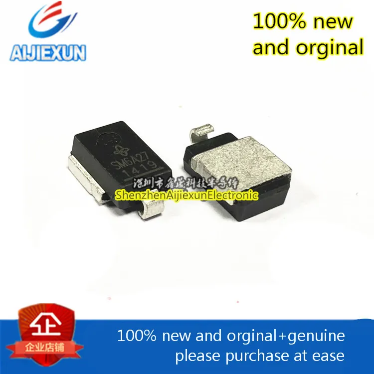 10pcs 100% new and orginal SM6A27A Instantaneous voltage of automotive TVS patch DO-218AB diode SM6A27HE3/2D large stock