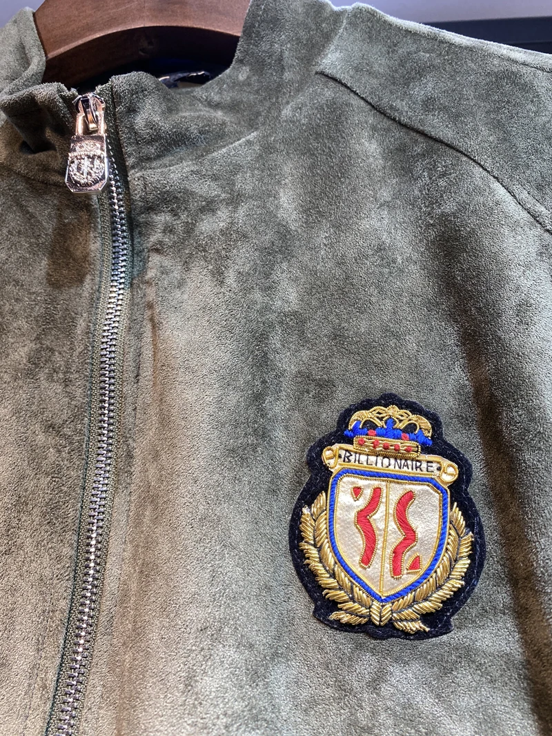 

Snake Billionaire jacket skin men 2021 spring new fashion Casual high quality zipper gentleman Comfortable free shipping