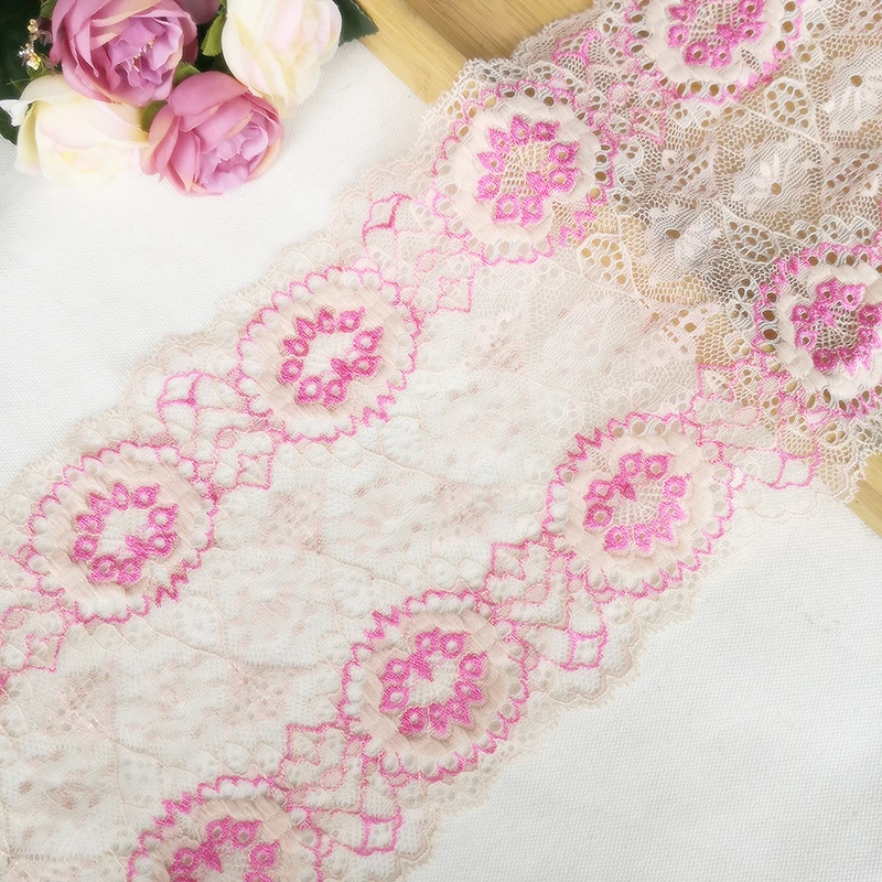 5 ярдов цветная эластичная кружевная ткань аксессуары ручной работы для