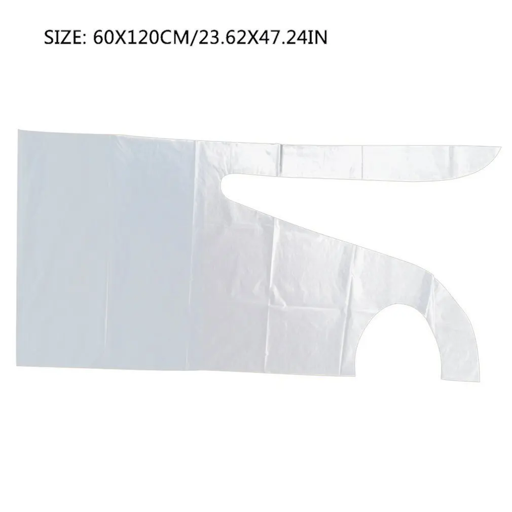 

Flat Pack and Roll of Disposable Plastic Aprons High Density Polythene Plastic apron Home Kitchen Thicken Aprons