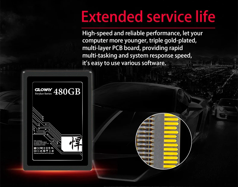 Gloway распродажа 2,5 SATA III 6 ГБ/сек. SATA3 hd SSD 480 ГБ 240 1,5 т, наборами по 2 ТБ твердотельный диск Жесткий диск SATA3 SSD 720 Гб