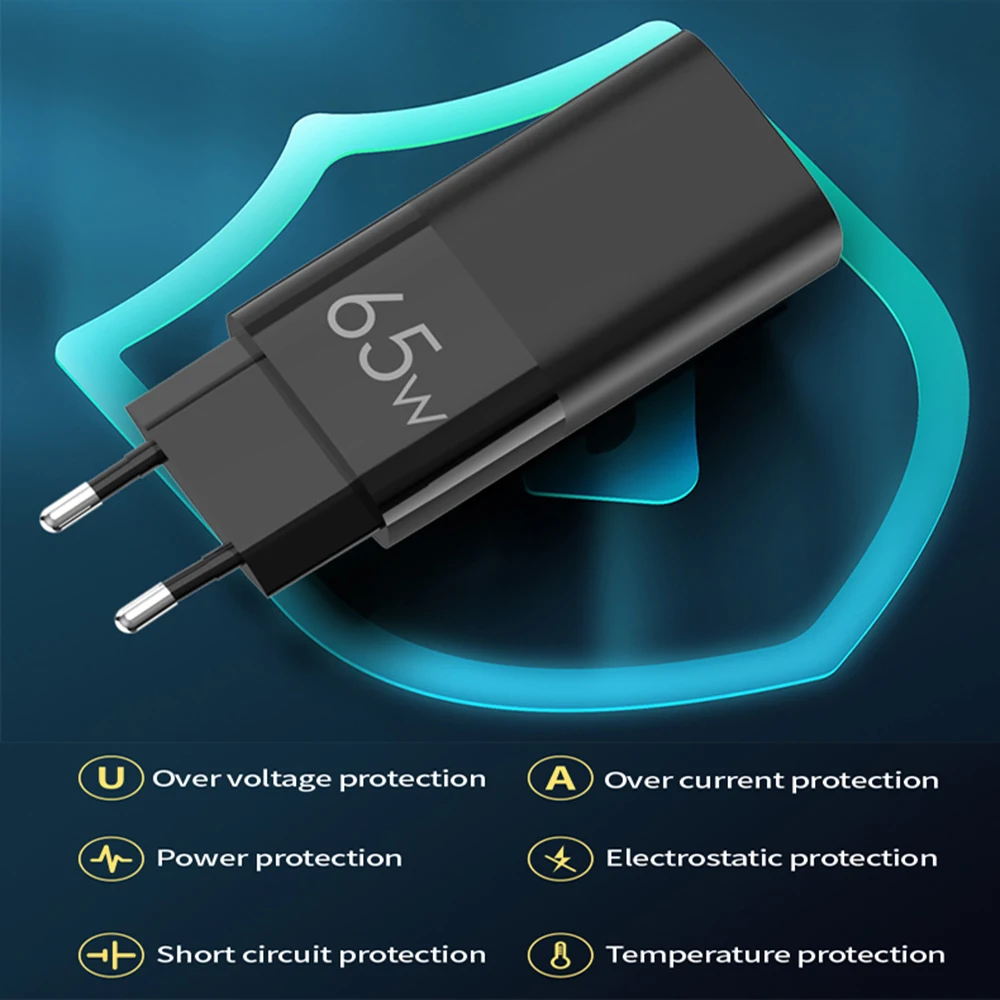 gfordt ган 65w зарядное usb устройство quick