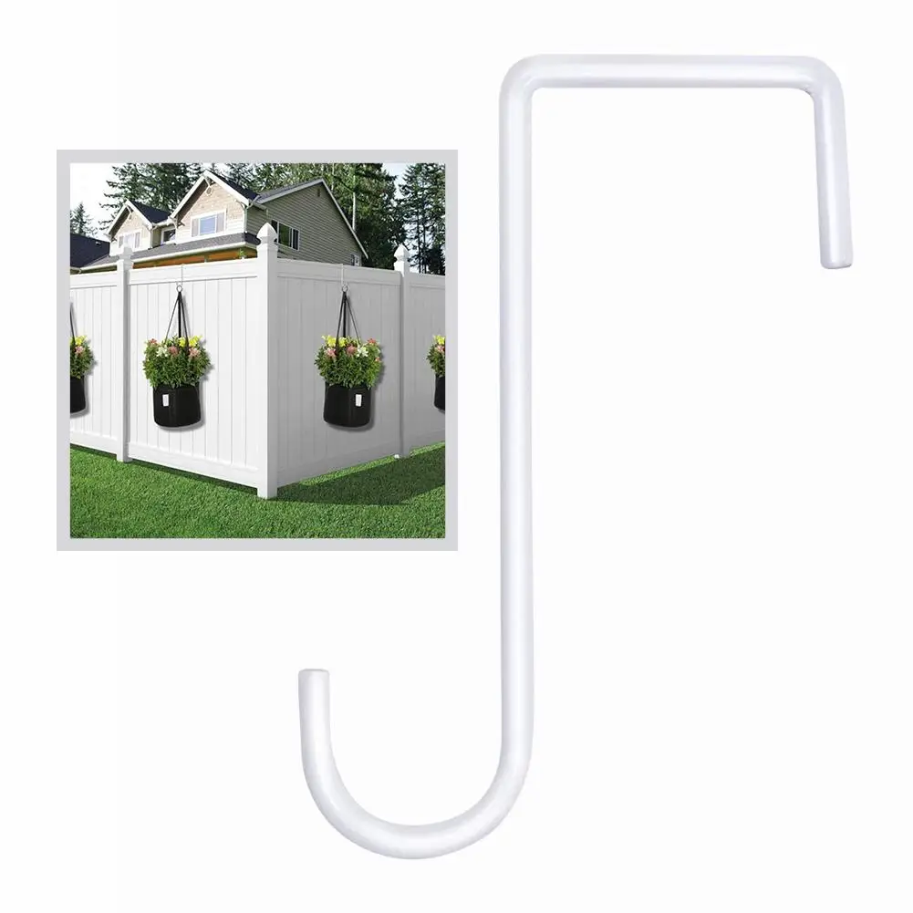 

10pcs Outdoor Plant Stand Flower Pot Hooks Holder White Wrought Iron Pendant Plant Stand Flower Pot Hook Frame Garden Decoration