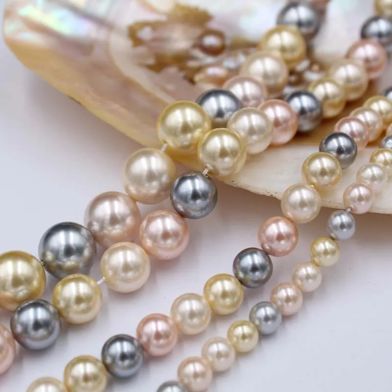 Hot Sale 6-12mm Color Pearl Shell Charm Necklace Personality Design DIY Ladies Dinner Jewelry Matching | Украшения и аксессуары