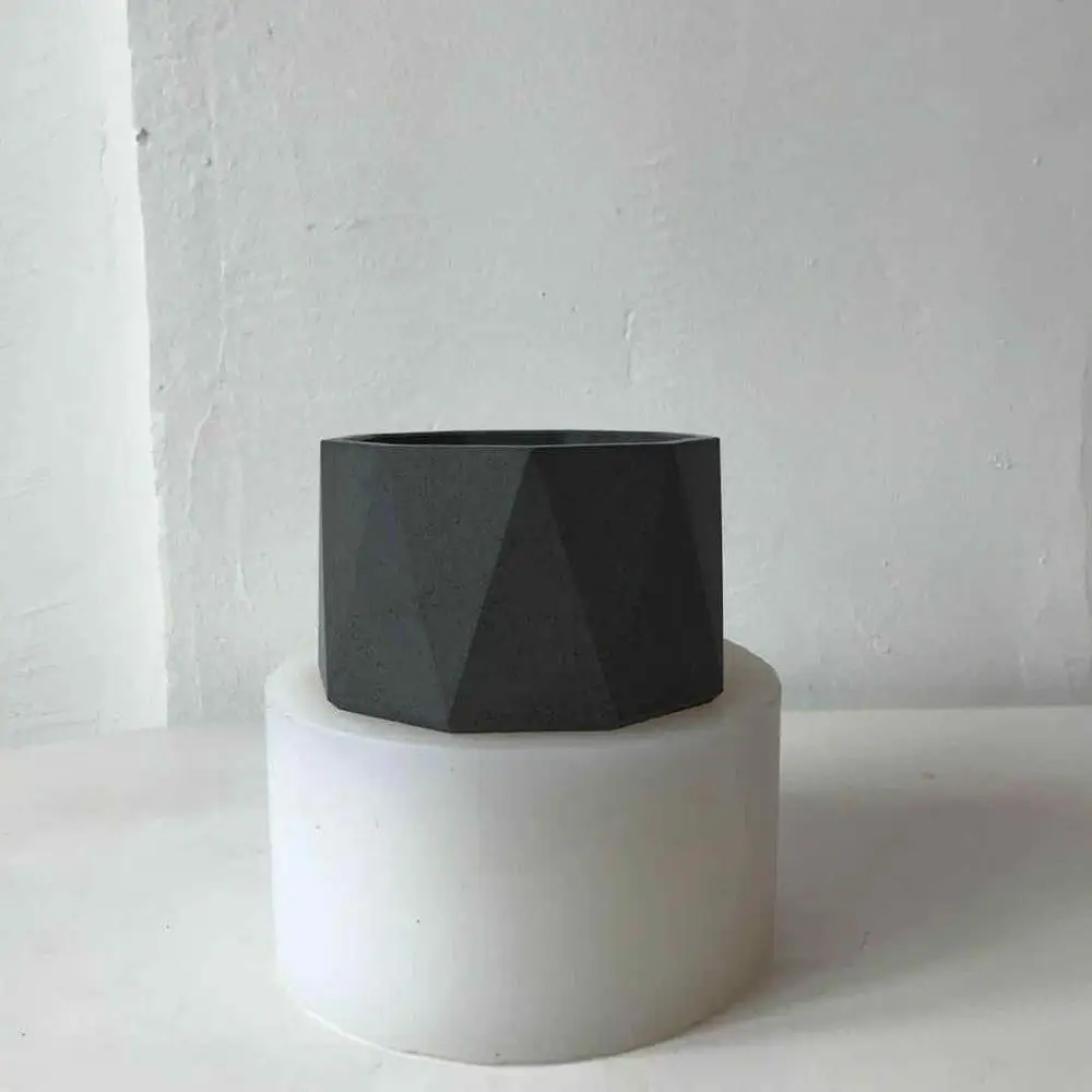 geometric pot mold Concrete Planter Molds Cement Flower Pot DIY Clay | Дом и сад