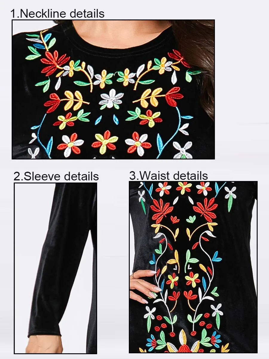 Платье женское Осеннее/зимнее длинное вельветовое с галстуком-бабочкой и