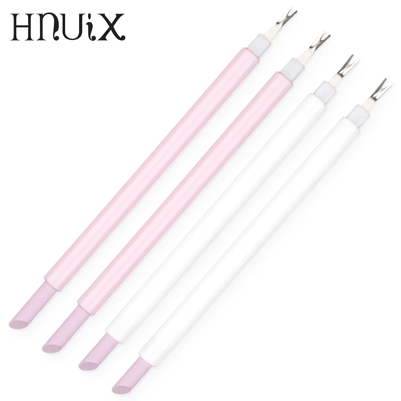 1 шт. Толкатель для кутикулы Розовый ногтей кварцевые скрабы головы каменная