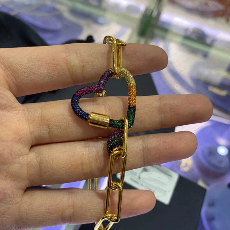 Женский браслет GODKI с многоцветными камнями и кубическим цирконием|Браслеты| |