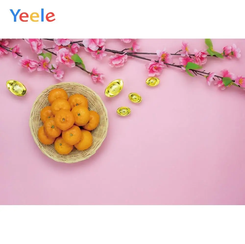 Yeele розовый цветок оранжевый вишневый цвет золотой слиток простой реквизит фоны
