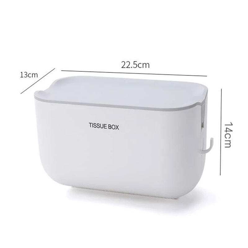

Toilet Paper Holder Waterproof Wall Mounted Toilet Paper Tray Roll Paper Tube Storage Box Tray Tissue Box Shelf Bathroom Product