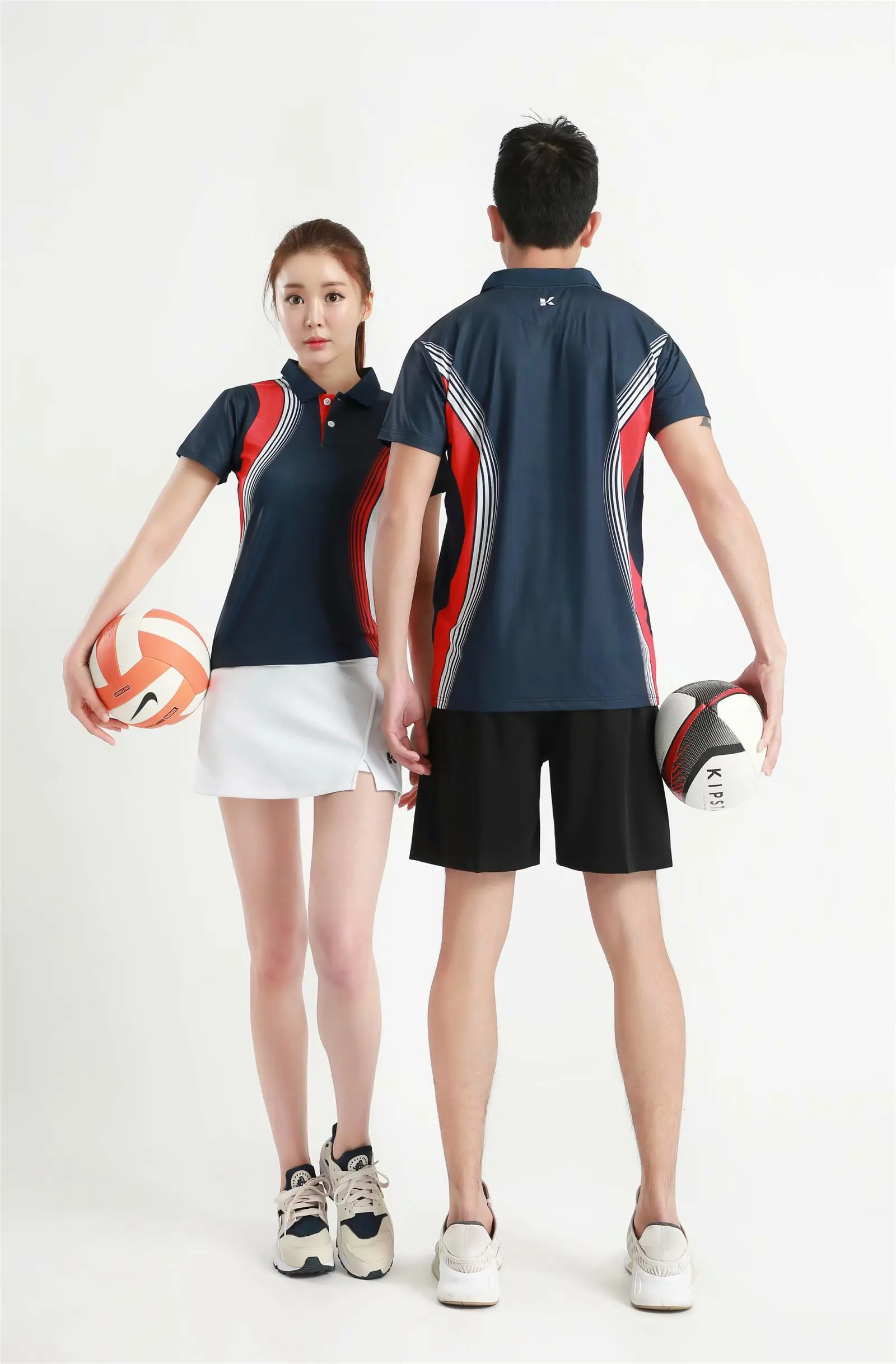 Новые спортивные рубашки для волейбола и бадминтона женщин мужчин Спортивная