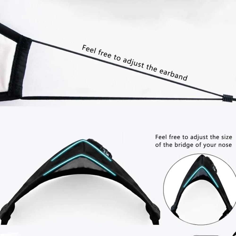 Маска маска для лица с фильтром PM2.5 загрязнения воздуха многоразовая клапаном