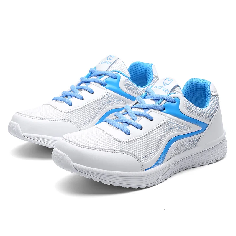 Fashion Women's Sports Shoes Mesh Fitness Outdoor Running Shoes Tennis Shoes Non-slip Casual Flat Shoes Ladies Large Size 35-42