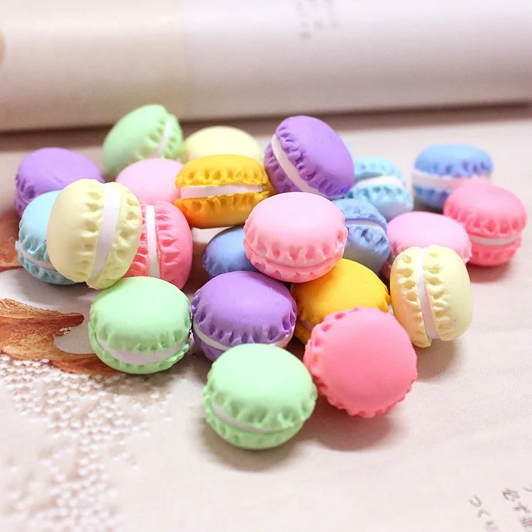 20Pcs Kawaii Cute Macaron Design craft Polymer Clay Decoration Supplies Toys Cabochon Embellishment Scrapbooking Accessories | Дом и сад