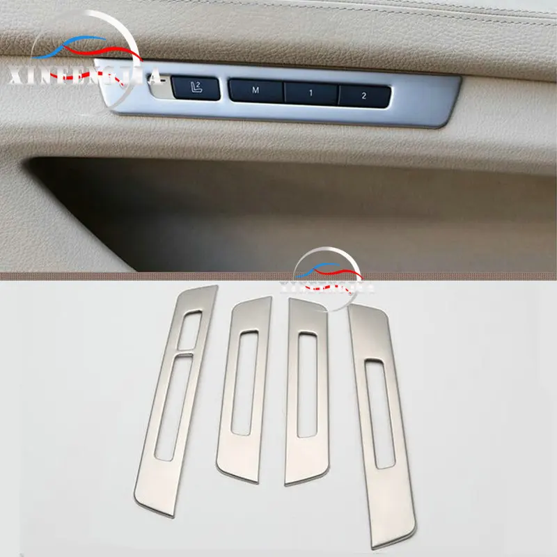 Для BMW 7 серии F01 F02 10 15 4 шт. переключатель памяти на дверном сидении накладка