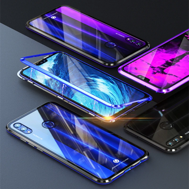 RDCY Магнитная Адсорбция металлическое Стекло чехол для Xiaomi mi 8 9 se POCO F1 CC9E A3 Lite 6X A2 K20 mi 9T Pro CC9 Red mi 8 Note 7 8Pro