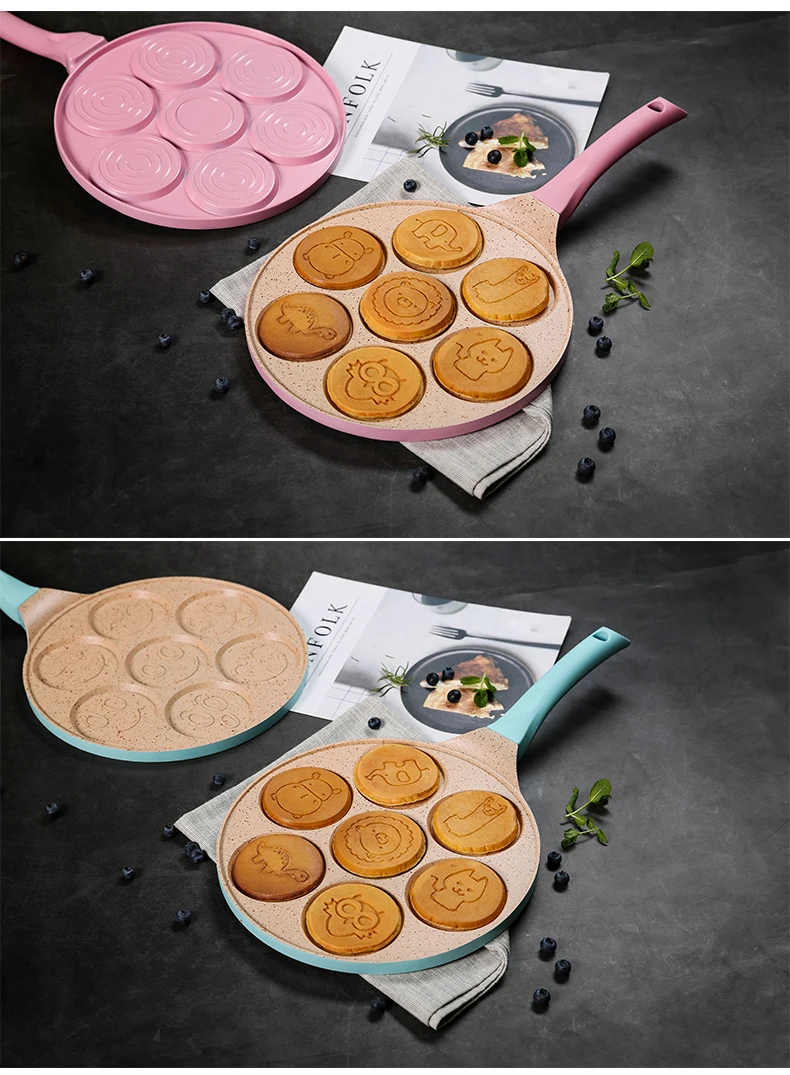 Многофункциональная пористая сковорода для завтрака с плоским дном