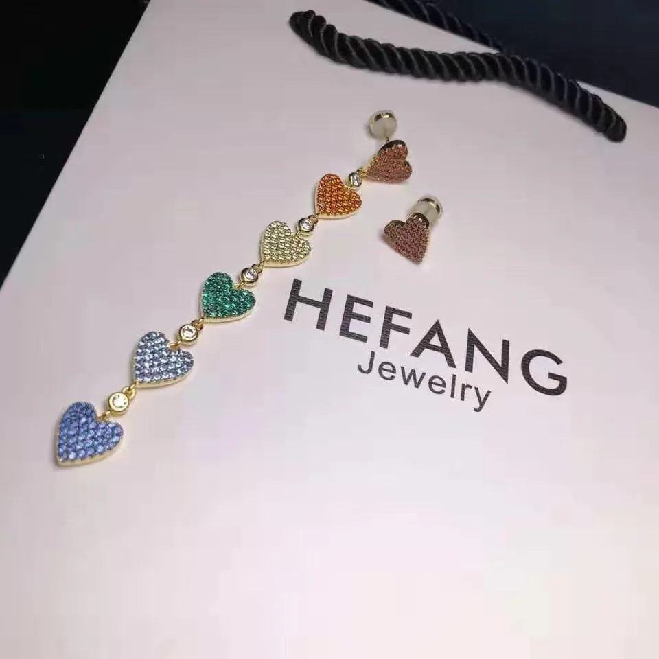 Серьги-подвески в Корейском стиле женские Разноцветные длинные висячие