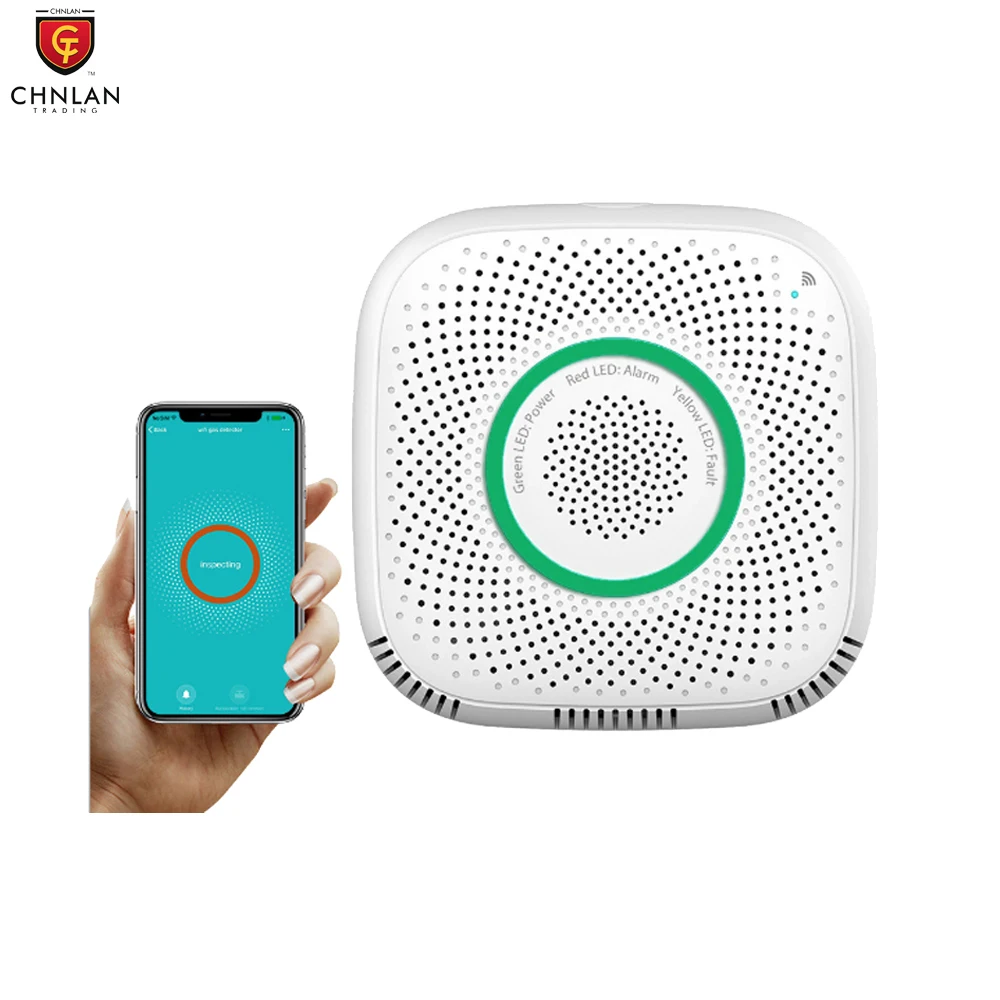 

High Sensitivity Tuya Wireless IPG Gas Leak Natural Gas Alarm Remote Control Gas Detector WiFi For Kitchen Cooking