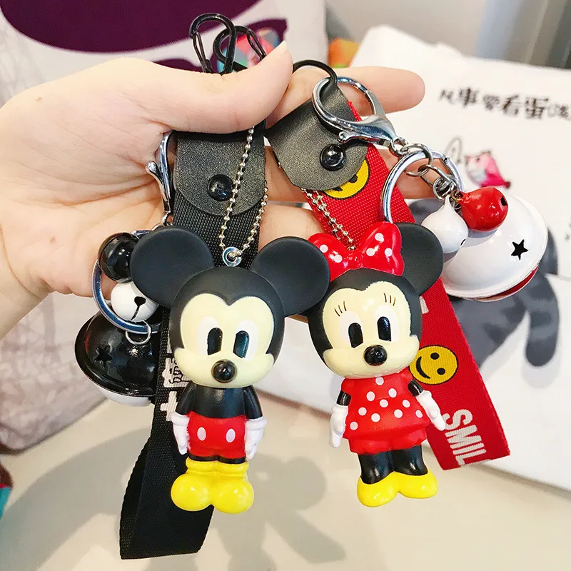 Микки Минни Милая мультяшная фигурка брелок мини аниме для ключей детский с