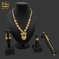 african bridal jewelry gold plated dubai luxury wedding necklace and earings copper indian nigerian jewellery set for women