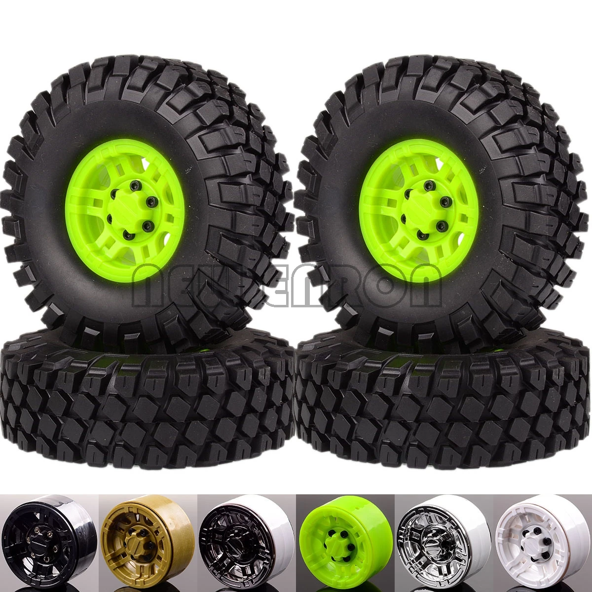 NEW ENRON 4P 1 9 &quotBeadlock колеса обода ступицы и 100 мм шины Дик Cepek Mud кантри RC автомобиль 1/10