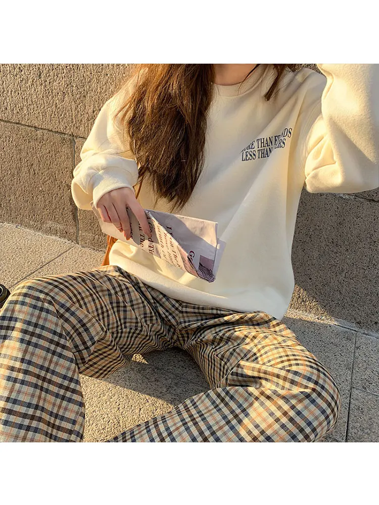 

3 colors 2020 autumn and winter floral embroidery pullover velvet thick warm sweatshirts womens pullovers (F4163)