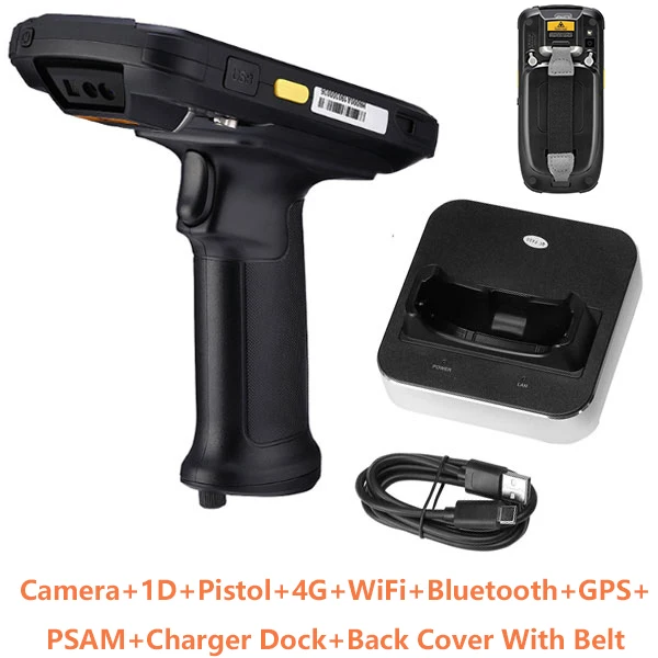 1D belt charger IssyzonePOS Android Pos терминал прочный PDA 1D 2D штрих-код беспроводной сканер 4G WiFi Bluetooth gps склад сбор данных - Цвет: 1D belt charger