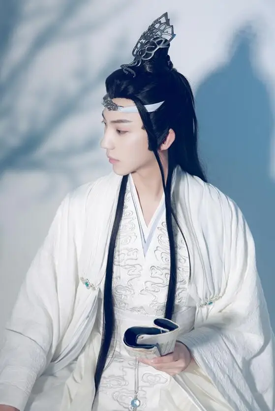Uwowo The Untamed сериал Lan Wangji Косплей Костюм Mo Dao Zu Shi Lan Zhan костюм с аксессуарами