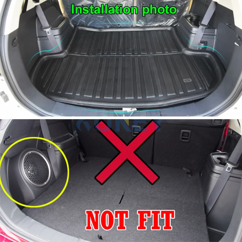 Задний багажник дверные ручки пригодный для Mitsubishi Outlander 2013 2020 коврик Багажника