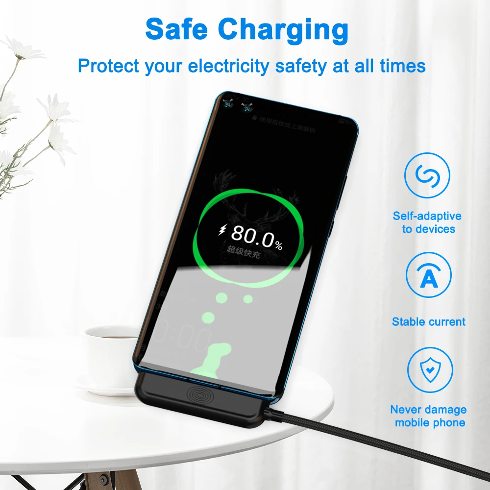 Кабель Type C USB кабель быстрая зарядка мобильный телефон зарядное устройство с