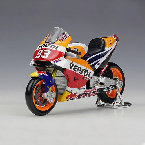 93 Maisto 1:18 модели мотоциклов CBR RC213V 26#93# GP гоночный модельный двигатель велосипед миниатюрная гоночная игрушка для коллекции подарков - Цвет: 93