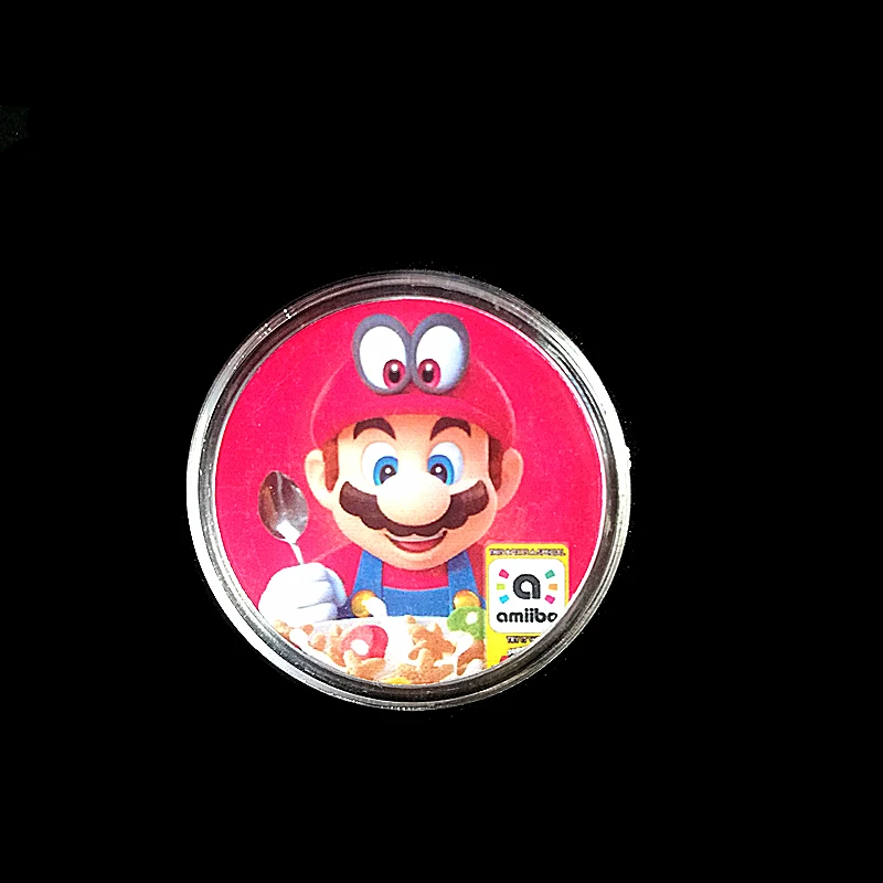 Полный набор 20 шт./компл. Mario Kart 8 NFC игровая карта тег для Amiibo Коллекционная монета Ntag215 печатная наклейка NFC тег NS/Switch/wii U - Цвет: 1Pcs Mario Cereal