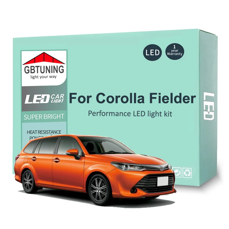 Комплект светодиодных ламп для внутреннего освещения Toyota Corolla Fielder 2000-2014 2015 2016 2017