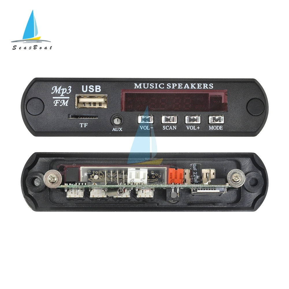 DC 5 в 12 В Micro USB FM AUX 3 мм TF Радио MP3 декодер аудиоплата с дистанционным управлением