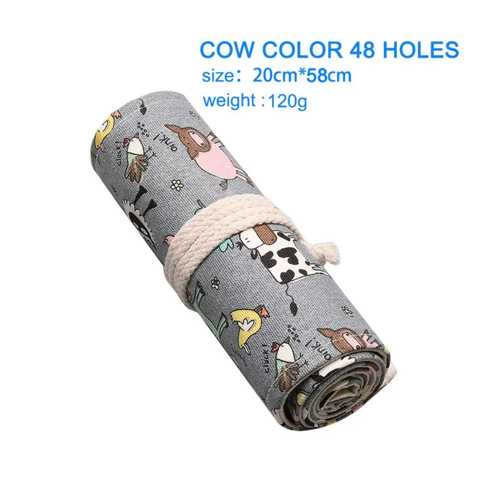 Чехол для карандашей Холщовый пенал цветных держатель художника взрослого