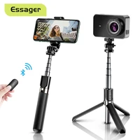essager 3 in 1 wireless bluetooth flexible selfie stick tripod for iphone xiaomi phone portable self selfiestick tripod monopod