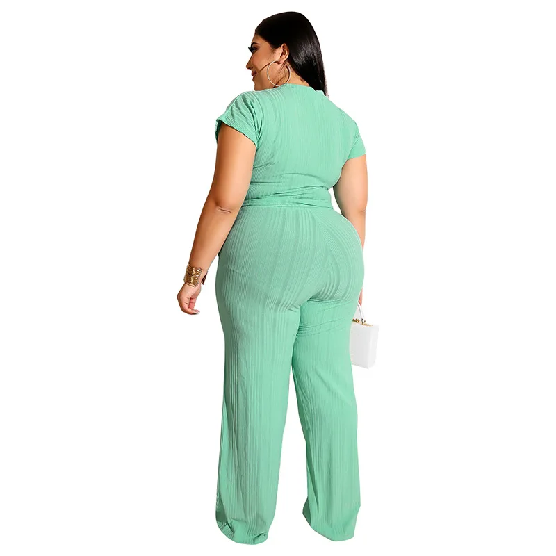 4XL 5XL плюс размер женский костюм комплект из 2 предметов сексуальные женские топы с коротким рукавом брючные костюмы повседневные Модные брюки наряды Большие размеры 3XL
