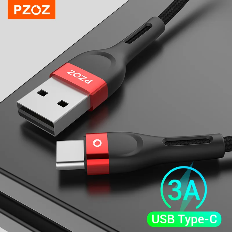 Кабель PZOZ USB C Type для быстрой зарядки и передачи данных зарядное устройство usb-c Xiaomi