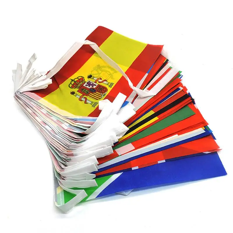 

100/200 Countries Flag Banner International World Flags String Flags Bunting Banner National Flags Banner Party Decor Supplies