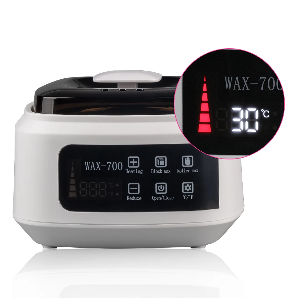 Аппарат для нагрева воска парафин 200 г без полосок 10 деревянных палочек | Красота