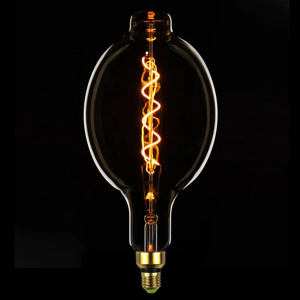 TIANFAN Edison ЛАМПЫ BT180 гигантская Светодиодная лампа винтажная спиральная нить 4 Вт