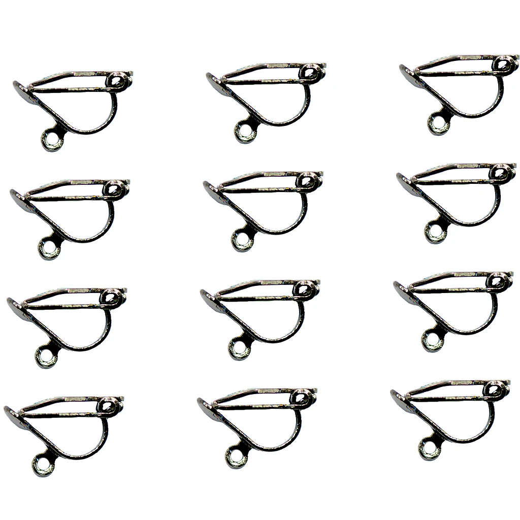 

12pcs Clip On Earring Earwire Findings jewelry Making