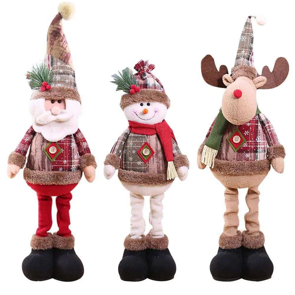 

Новогодние украшения, 2021 год, новогодние куклы, украшения для новогодней елки, олень, Санта, снеговик, подарок для детей на новый год